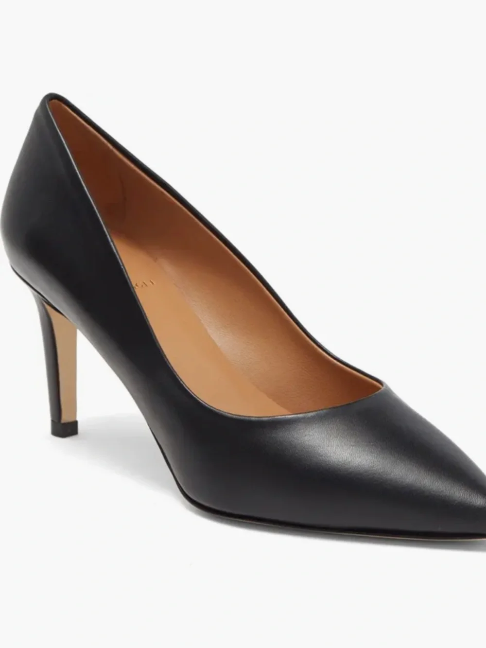 $350 Bruno Magli Black Leather Pointed Toe Pumps Heels Women’s 40.5 US 9.5